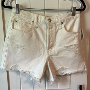 White Free People Jean shorts
